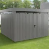 EcoStar Metallgerätehaus Euroline EFD14 LB graualuminium 310 x 310 cm 2-flg.