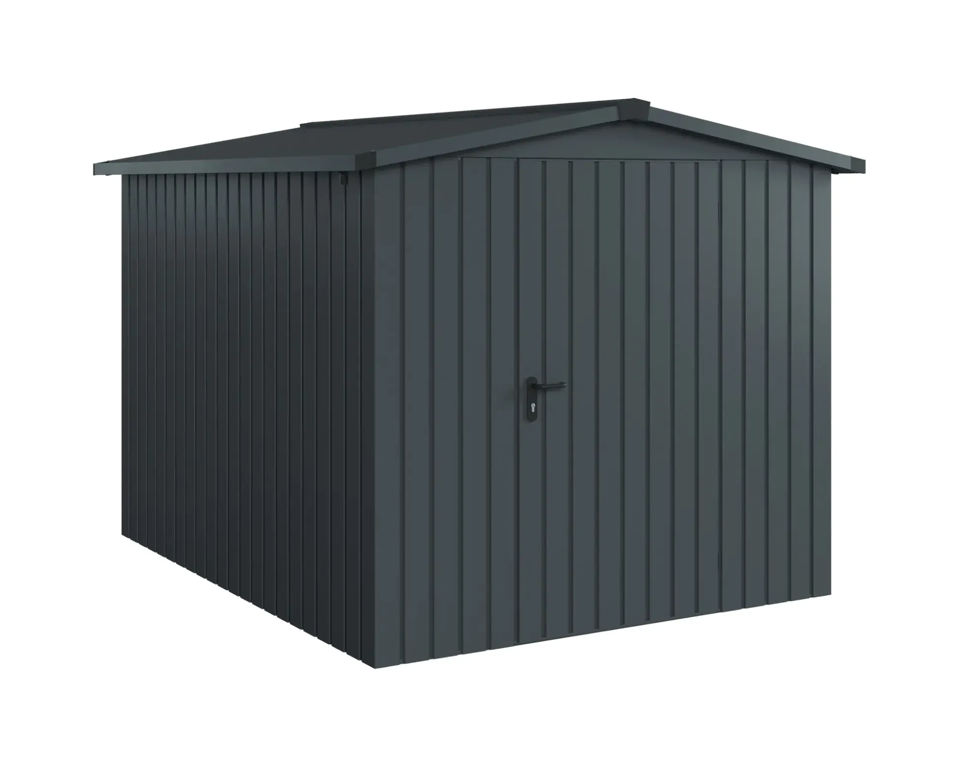 EcoStar Metallgerätehaus Euroline ESD6 anthrazit 214 x 262 cm 1-flg.