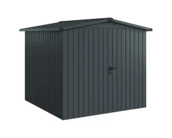 EcoStar Metallgerätehaus Euroline ESD5 anthrazit 214 x 214 cm 2-flg.