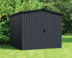 EcoStar Metallgerätehaus Euroline ESD6 anthrazit 214 x 262 cm 2-flg.