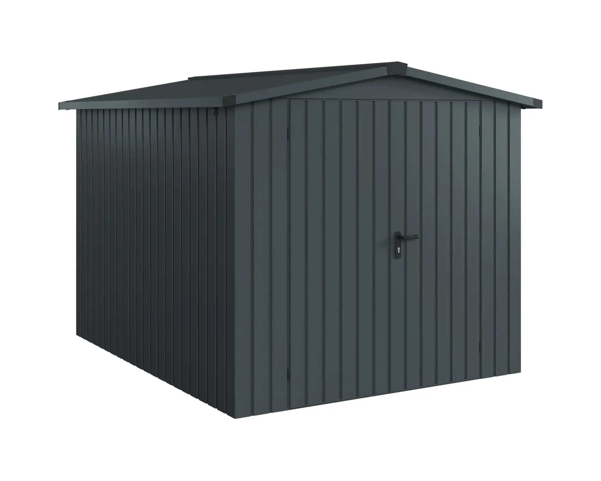 EcoStar Metallgerätehaus Euroline ESD6 anthrazit 214 x 262 cm 2-flg.
