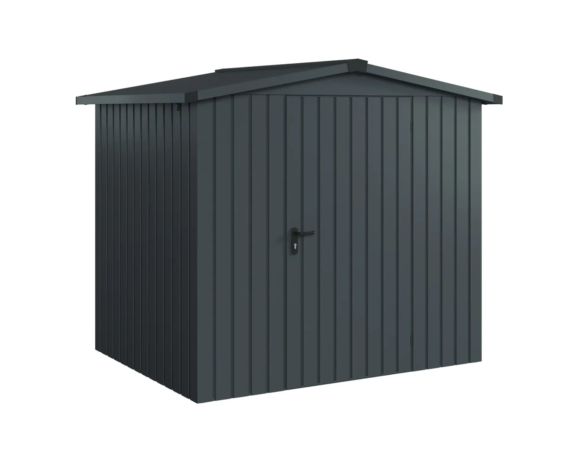EcoStar Metallgerätehaus Euroline ESD4 anthrazit 214 x 166 cm 1-flg.