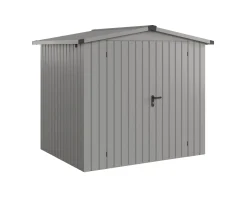 EcoStar Metallgerätehaus Euroline ESD4 aluminiumgrau 214 x 166 cm 2-flg.