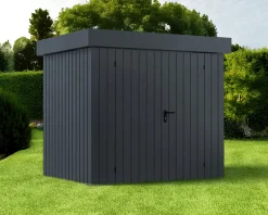 EcoStar Metallgerätehaus Euroline EFD4 anthrazit 214 x 166 cm 2-flg.