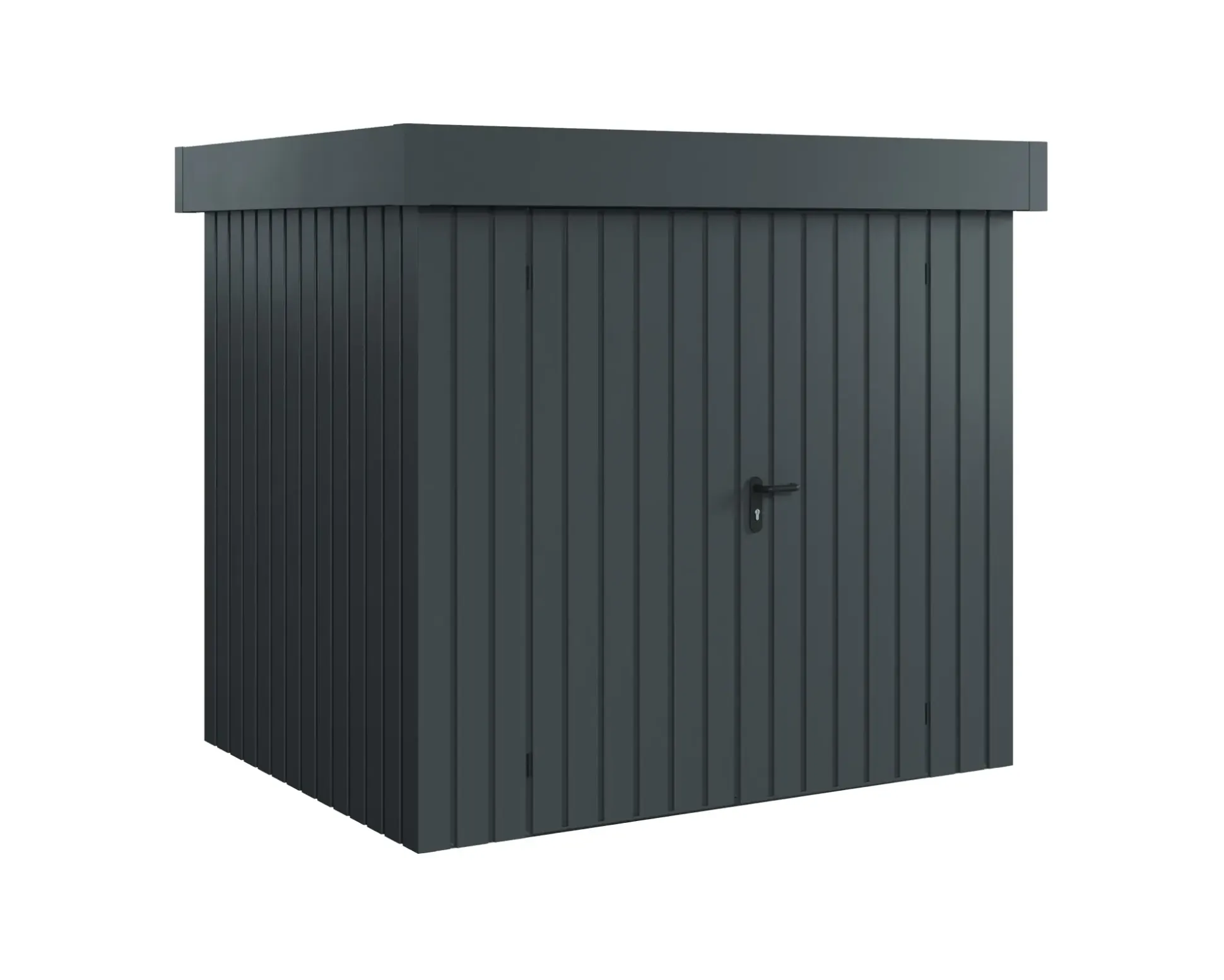 EcoStar Metallgerätehaus Euroline EFD4 anthrazit 214 x 166 cm 2-flg.