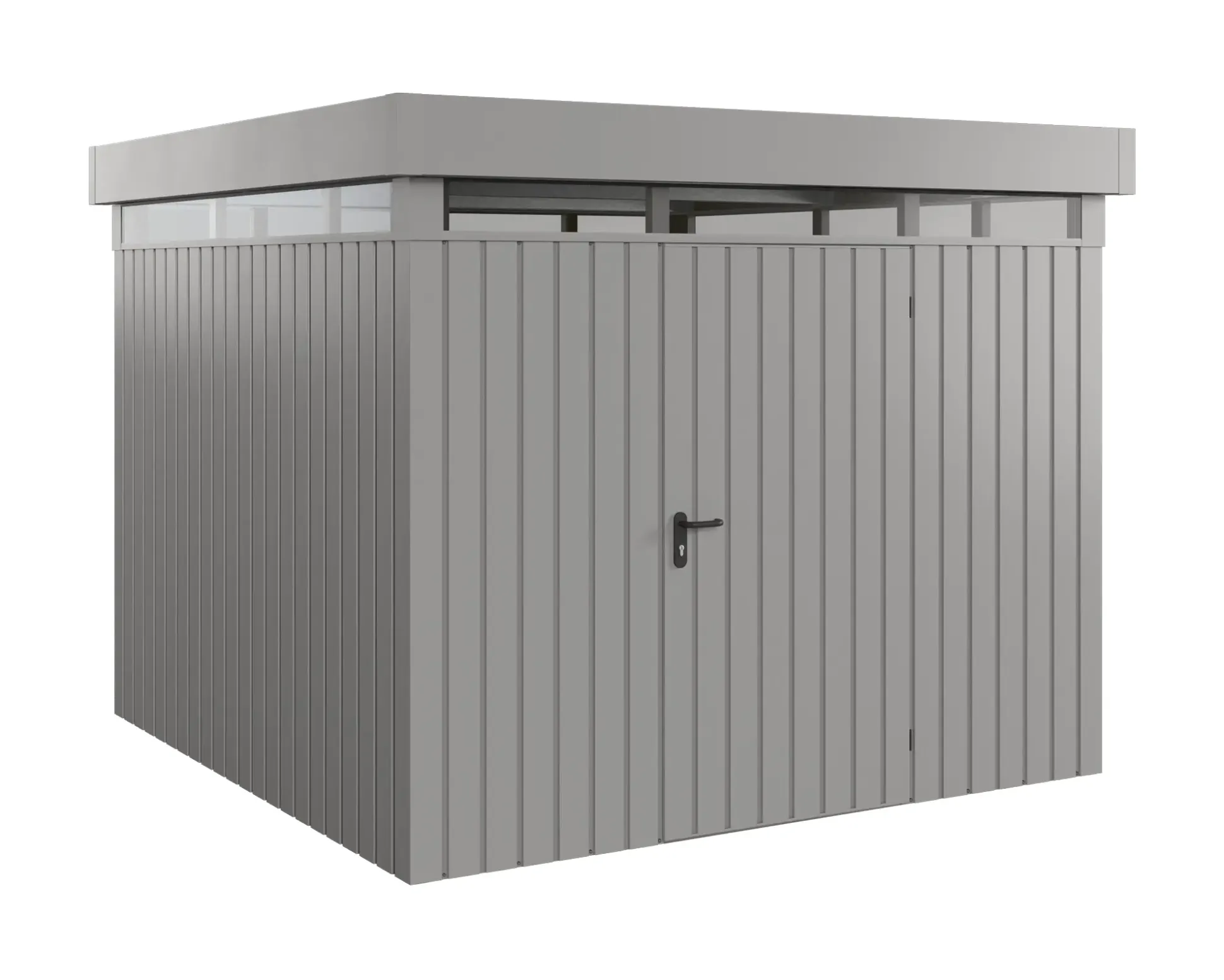 EcoStar Metallgerätehaus Euroline EFD10 LB graualuminium 262 x 262 cm 1-flg.