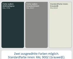 EcoStar Metallgerätehaus Euroline EFD10 LB graualuminium 262 x 262 cm 1-flg.