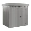 EcoStar Metallgerätehaus Euroline EFD4 LB aluminiumgrau 214 x 166 cm 2-flg.