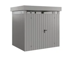 EcoStar Metallgerätehaus Euroline EFD4 LB aluminiumgrau 214 x 166 cm 2-flg.