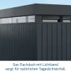 EcoStar Metallgerätehaus Euroline EFD10 LB anthrazit 262 x 262 cm 2-flg.