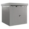 EcoStar Metallgerätehaus Euroline EFD5 LB graualuminium 214 x 214 cm 2-flg.
