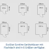 EcoStar Metallgerätehaus Euroline EFD14 LB anthrazit 310 x 310 cm 1-flg.