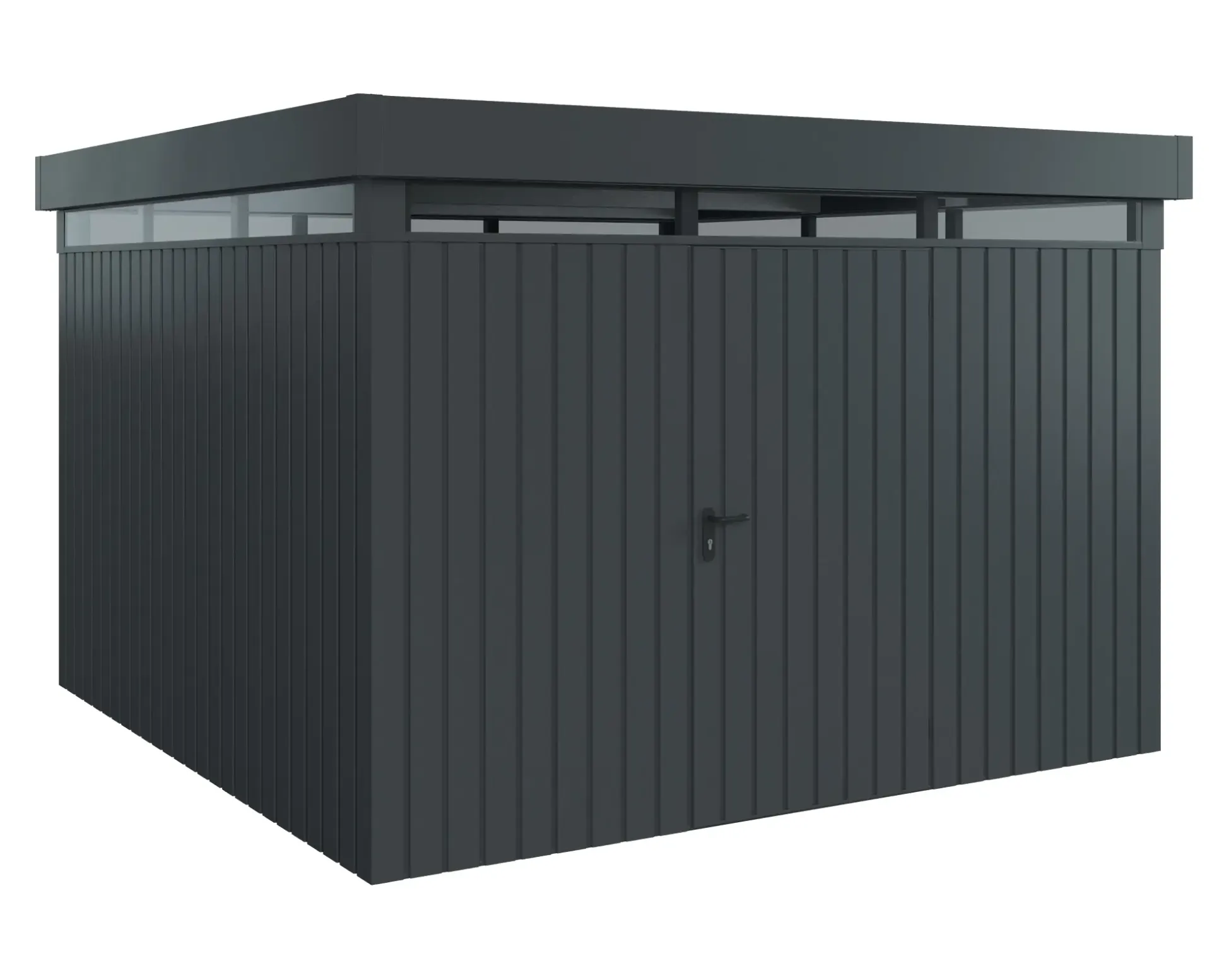 EcoStar Metallgerätehaus Euroline EFD14 LB anthrazit 310 x 310 cm 1-flg.