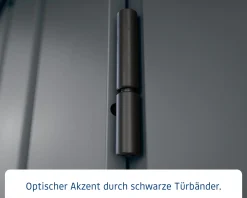 EcoStar Metallgerätehaus Euroline EFD14 LB anthrazit 310 x 310 cm 1-flg.
