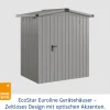 EcoStar Metallgerätehaus Euroline ESD1 graualuminium 166 x 118 cm 1-flg.
