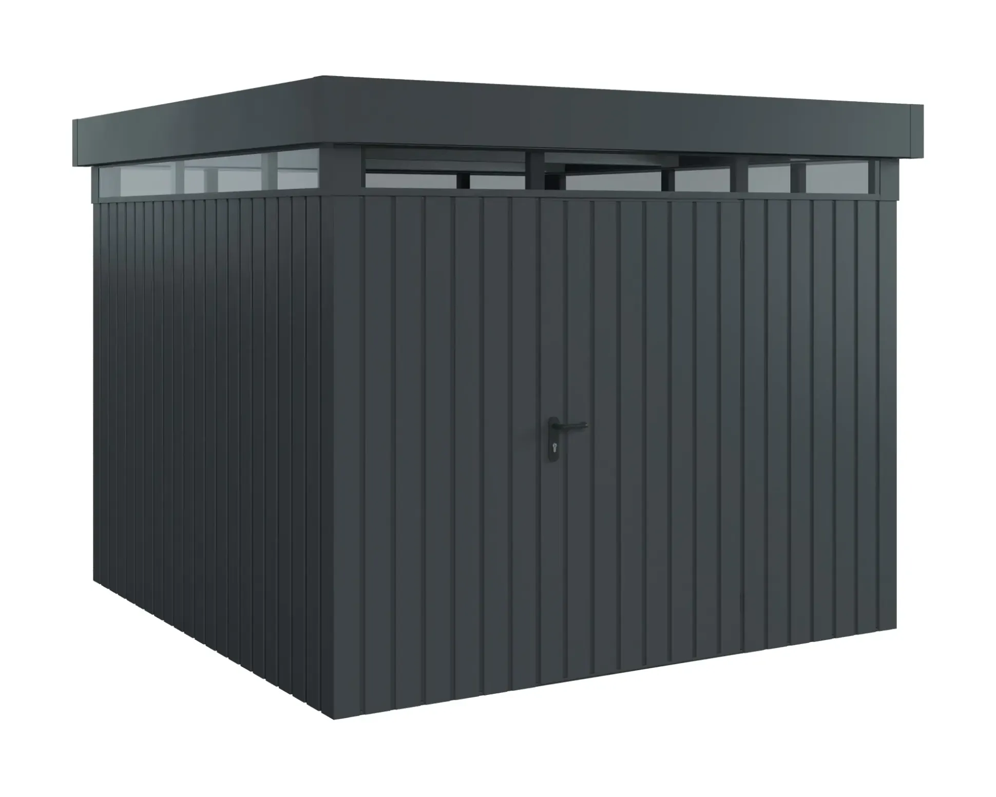 EcoStar Metallgerätehaus Euroline EFD10 LB anthrazit 262 x 262 cm 1-flg.