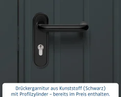 EcoStar Metallgerätehaus Euroline EFD10 LB anthrazit 262 x 262 cm 1-flg.