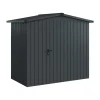 EcoStar Metallgerätehaus Euroline ESD3 anthrazit 214 x 118 cm 1-flg.