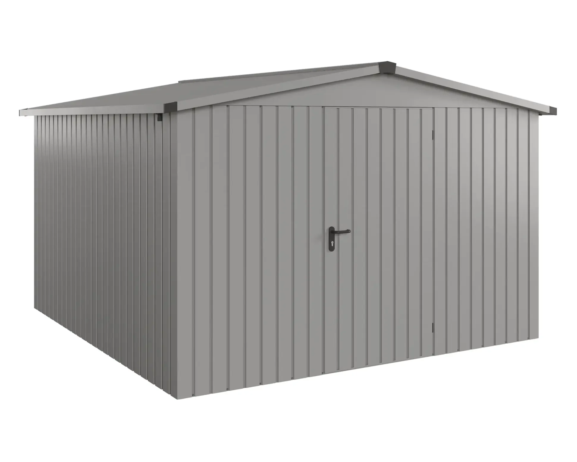 EcoStar Metallgerätehaus Euroline ESD14 graualuminium 310 x 310 cm 1-flg.