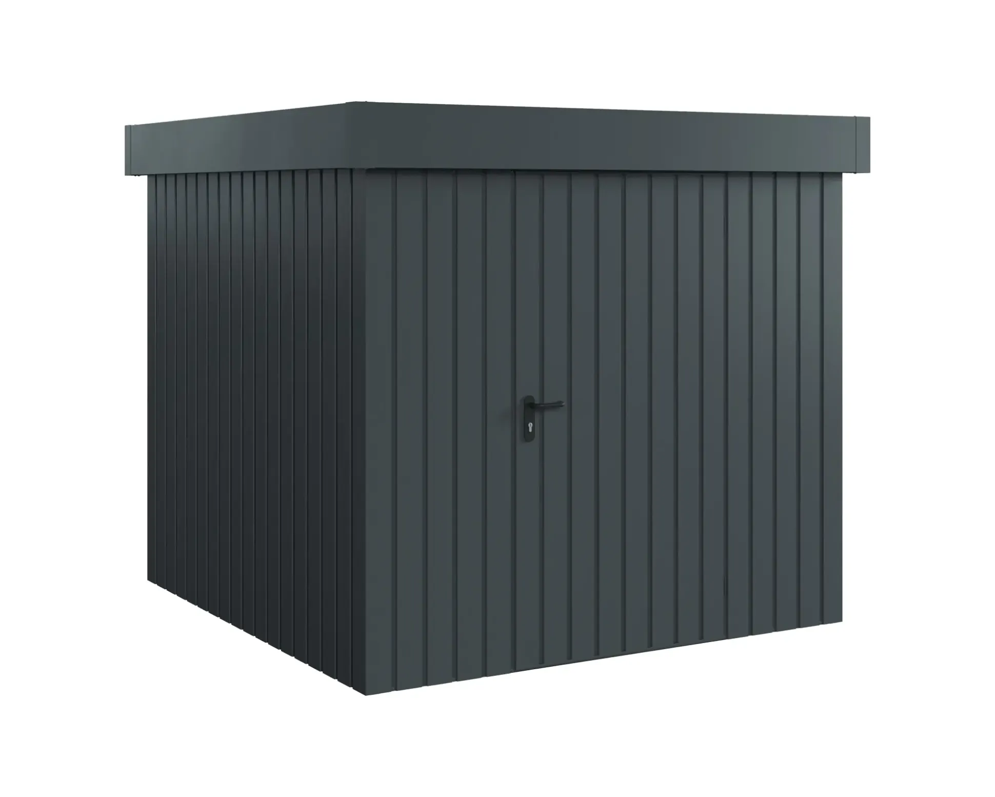 EcoStar Metallgerätehaus Euroline EFD5 anthrazit 214 x 214 cm 1-flg.