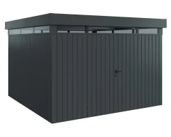 EcoStar Metallgerätehaus Euroline EFD14 LB anthrazit 310 x 310 cm 2-flg.