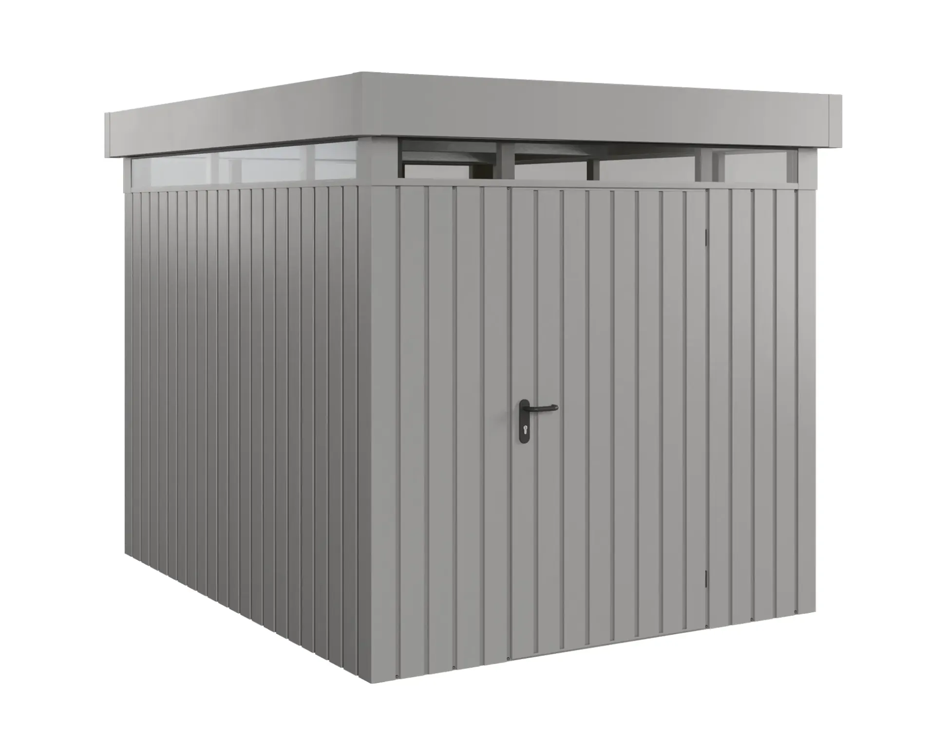 EcoStar Metallgerätehaus Euroline EFD6 LB graualuminium 214 x 262 cm 1-flg.