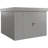 EcoStar Metallgerätehaus Euroline EFD10 aluminiumgrau 262 x 262 cm 2-flg.