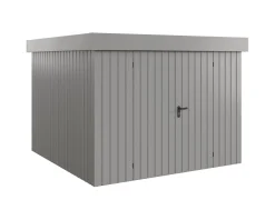 EcoStar Metallgerätehaus Euroline EFD10 aluminiumgrau 262 x 262 cm 2-flg.