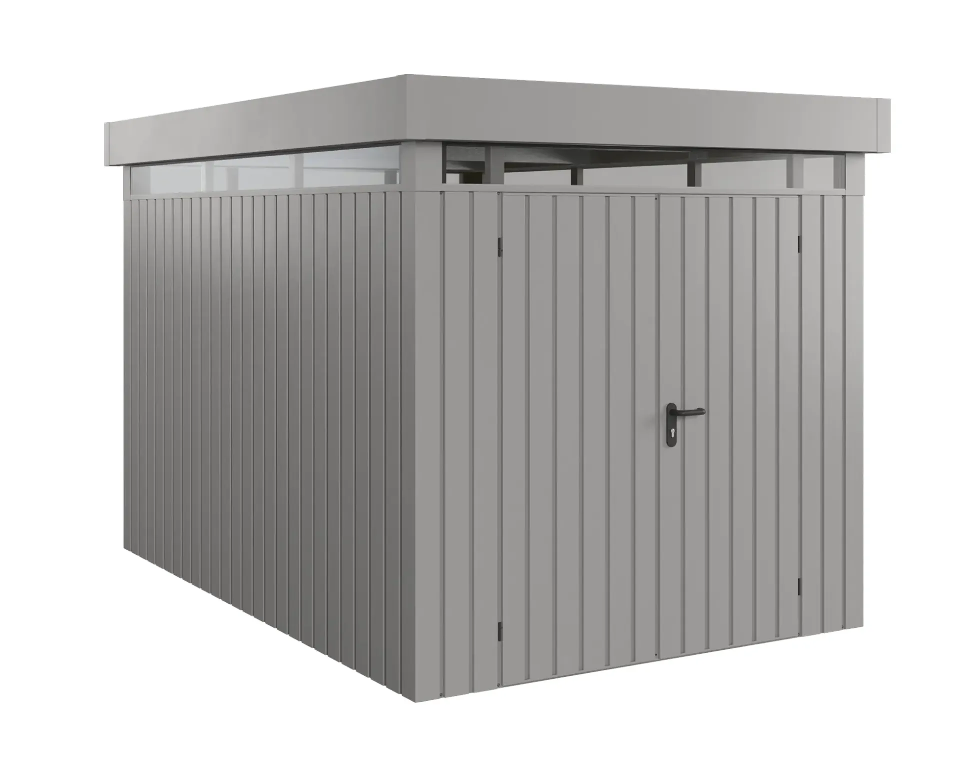 EcoStar Metallgerätehaus Euroline EFD7 LB graualuminium 214 x 310 cm 2-flg.