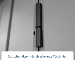 EcoStar Metallgerätehaus Euroline EFD7 LB graualuminium 214 x 310 cm 2-flg.