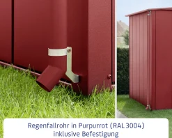 EcoStar Regenfallrohr RAL3004 (Purpurrot)