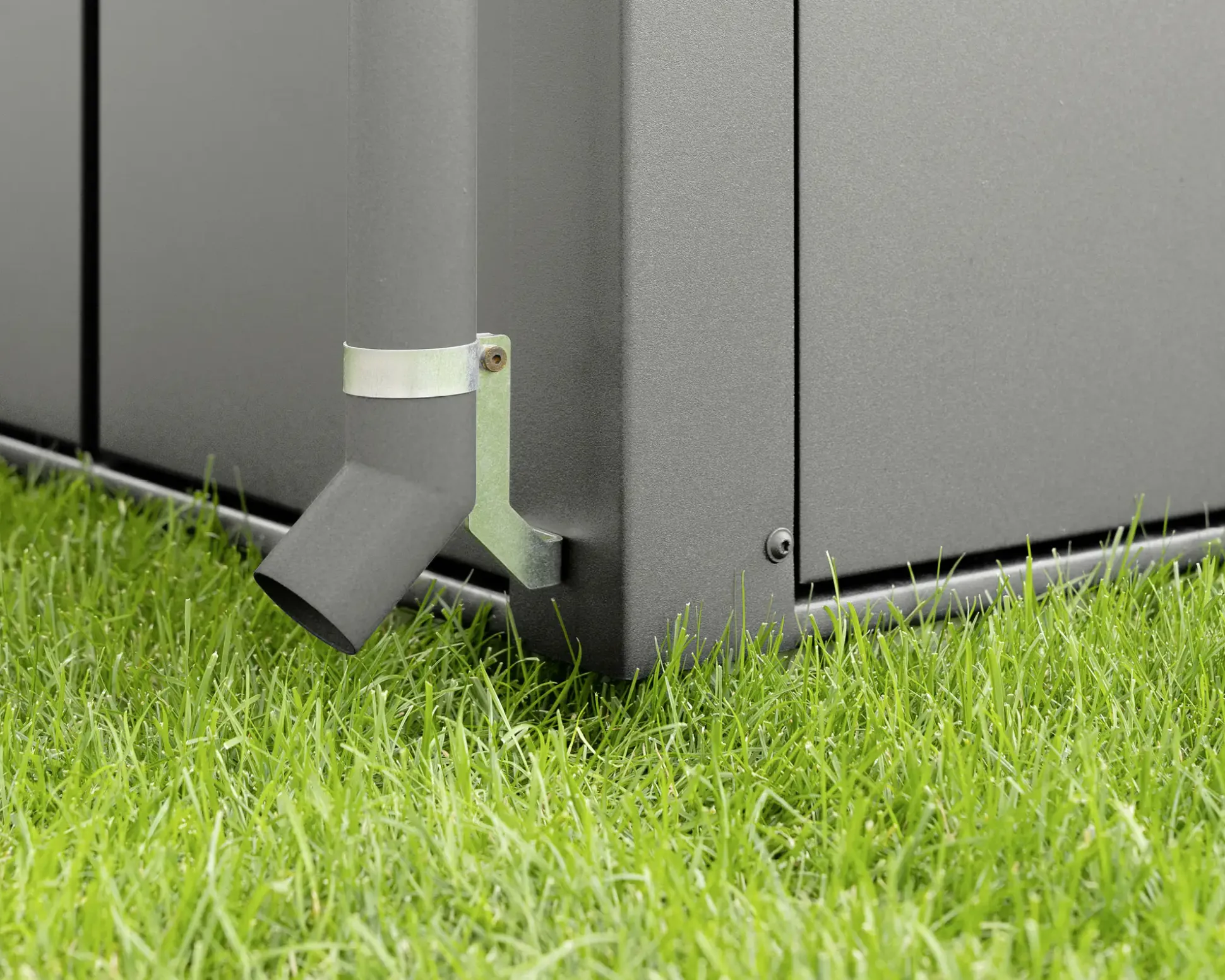 EcoStar Regenfallrohr RAL9007 (Graualu.)