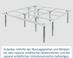 EcoStar Schraubfundament mit 10 Schrauben