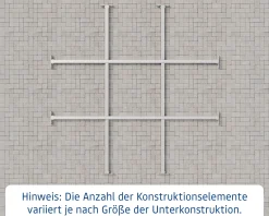 EcoStar Unterkonstruktion für Gerätehaus SD3