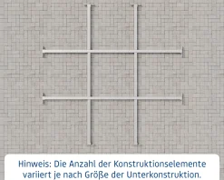 EcoStar Unterkonstruktion für Gerätehaus SD2