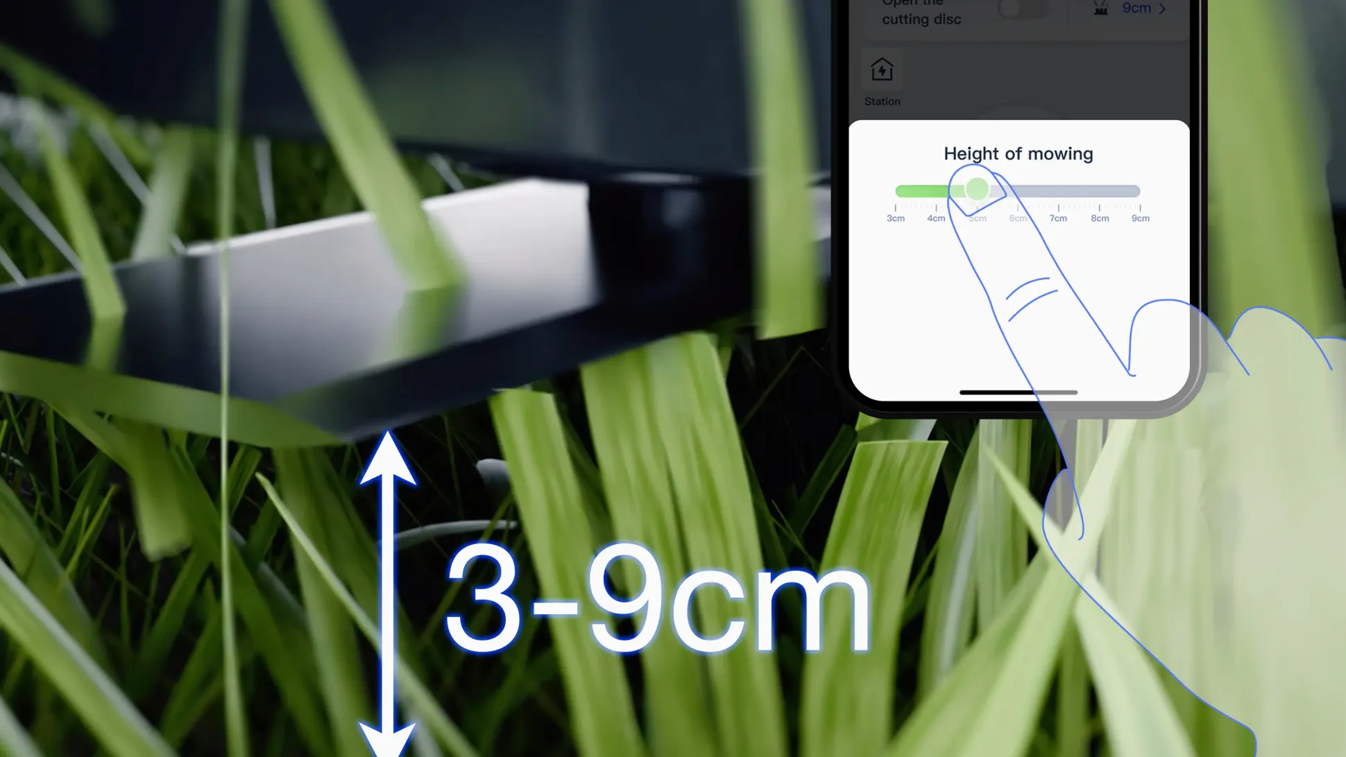 ECOVACS Mähroboter GOAT A3000 LiDAR Pro - 33 cm Schnittbreite 3000 m² 32 V