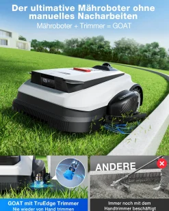 ECOVACS Mähroboter GOAT A3000 LiDAR Pro - 33 cm Schnittbreite 3000 m² 32 V