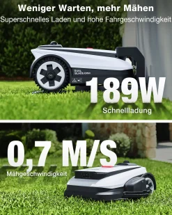 ECOVACS Mähroboter GOAT A3000 LiDAR Pro - 33 cm Schnittbreite 3000 m² 32 V