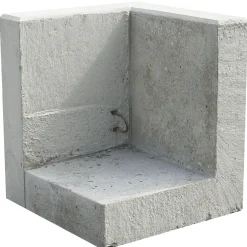 EHL L-Stein Ecke Beton 30 x 50 x 55 cm grau
