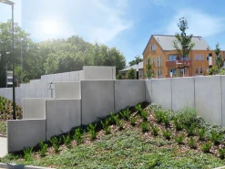 EHL L-Stein Ecke Beton 50 x 50 x 130 cm grau