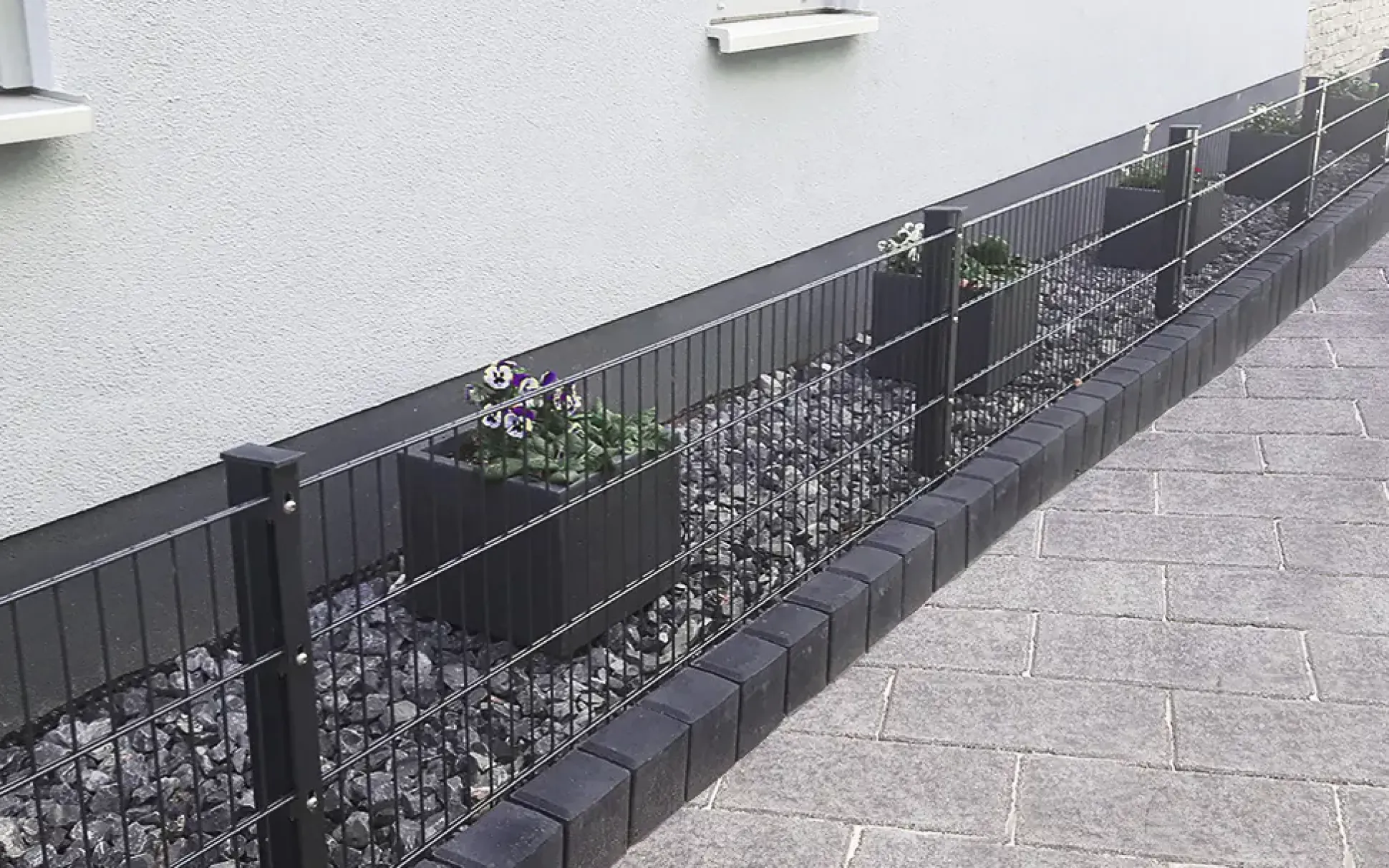 EHL Palisade Palibord Tulo Rechteck 50 x 30 x 8 cm anthrazit