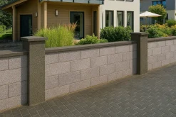 EHL Pfeilerabdeckplatte Planomur 40 x 40 x 4 cm mit Wassernase anthrazit