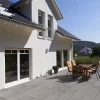 EHL Terrassenplatte Mesafino 40 x 40 x 4 cm stahlgrau-geflammt