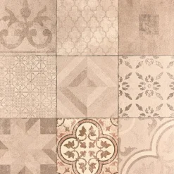 EHL Terrassenplatte Mosaik 60 x 60 x 4 cm braun beige
