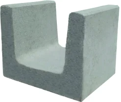 EHL U-Stein unbewehrt 40 x 50 x 40 cm grau