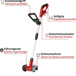 Einhell Akku Fugenreiniger GC-CC 18 Li-Solo, 18 V
