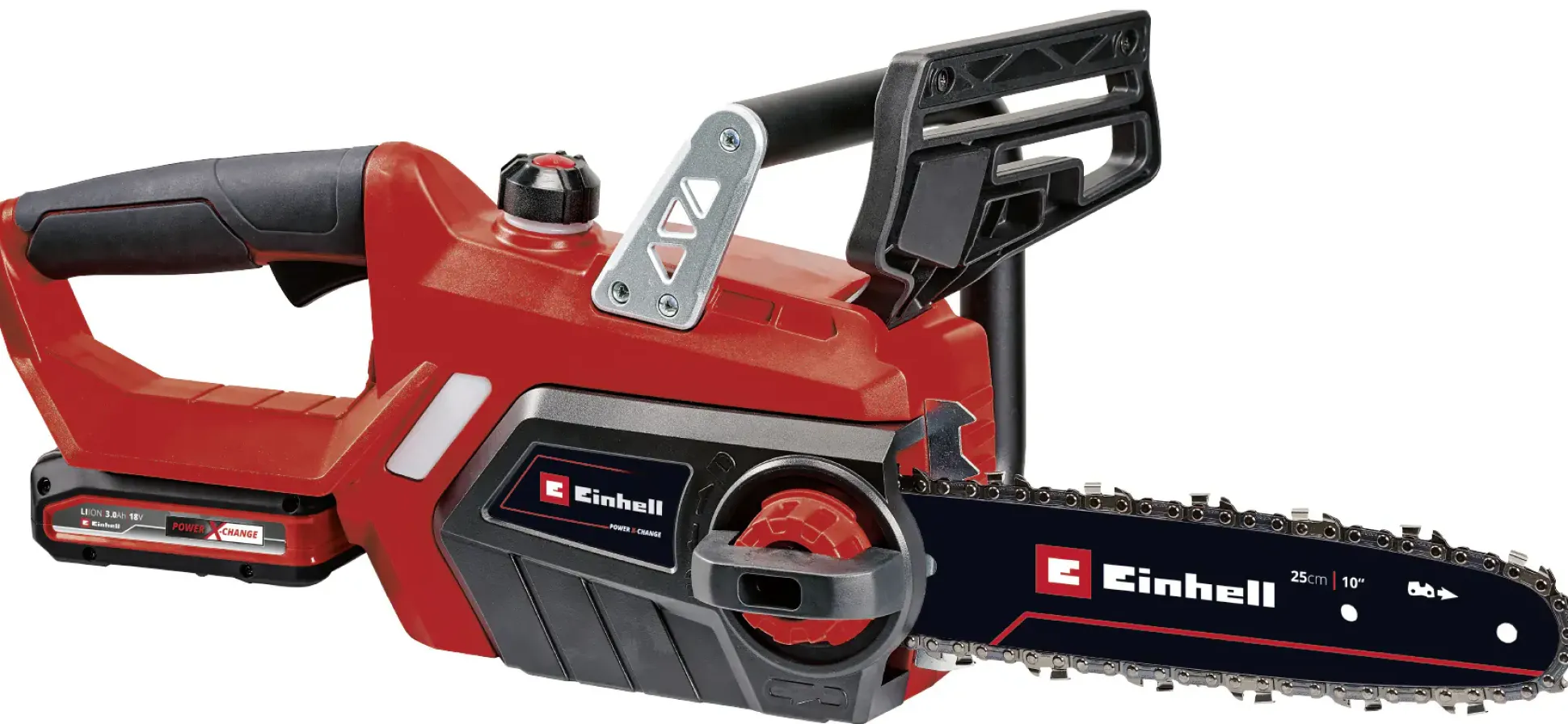 Einhell Akku-Kettensäge GE-LC 18/25-1 Li Kit 25 cm Schwertlänge mit 3,0 Ah Akku