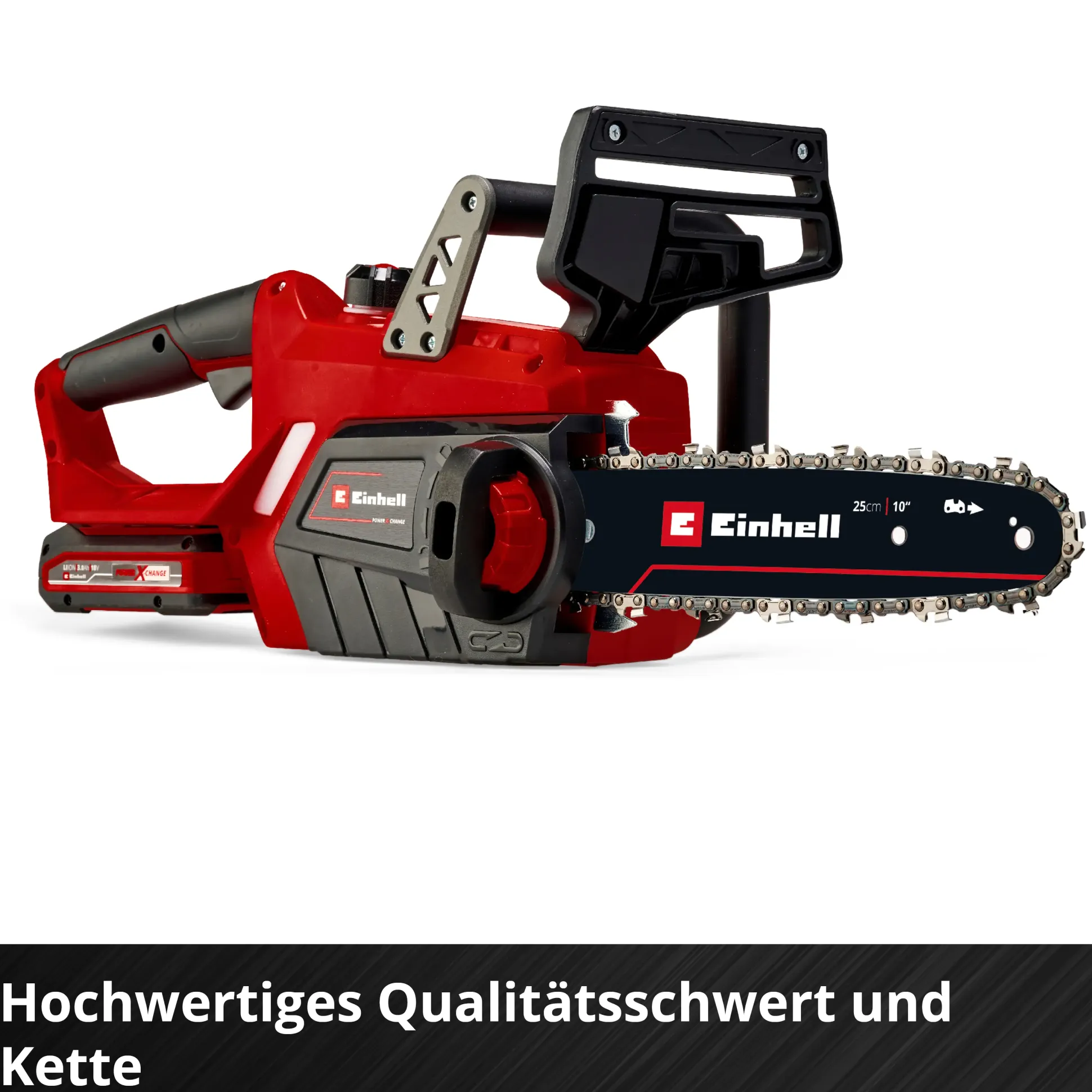 Einhell Akku-Kettensäge GE-LC 18/25-1 Li Kit 25 cm Schwertlänge mit 3,0 Ah Akku