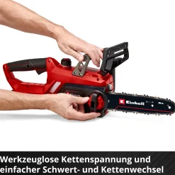 Einhell Akku-Kettensäge GE-LC 18/25-1 Li Kit 25 cm Schwertlänge mit 3,0 Ah Akku
