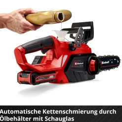 Einhell Akku-Kettensäge GE-LC 18/25-1 Li Kit 25 cm Schwertlänge mit 3,0 Ah Akku